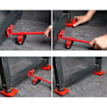 Miniatyrbild 5 av 5: Möbellyftar Enkla att flytta-Sliders 5Pack-Mover Set för kylskåp Justerbar höjd-Maximal belastningsvikt 200kg 0.94 Five piece set