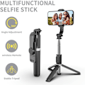 Miniatyrbillede 2 af 5: Selfie Stick Tripod All-in-one - Trækbar, bærbar iPhone-stativ med trådløs fjernbetjening - Kompatibel med iPhone 14 13 12 11 pro Xs Max Xr