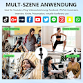 Miniatyrbild 3 av 3: Trådlös lavaliermikrofon utomhus radiobrusreducering smart liten mikrofon