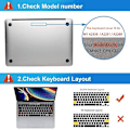 Pikkukuva 2 / 5: Kotelo yhteensopiva 2022-2020 Uuden M2/M1 MacBook Pro 13-tuumaisen Touch Barin kanssa A2338 A2289 A2251 Touch Bar & Touch ID, AZERTY EU-asettelu, Läpinäkyvä T
