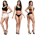 Miniatyrbild 4 av 7: 8 Par Färgglada Fisknätsstrumpor Leggings Hög Midja Tights