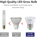 Miniatyrbild 5 av 5: LED växtlampa inomhus rött och blått spektrum LED växtlampor E14 hydroponisk växtlampa suckulent Flo