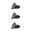 Miniatyrbillede 4 af 5: 1/2/3/5 sorte skoovertræk - Genanvendelige og skridsikre Nemme at vaske sølvgrå L størrelse 44-50 silver gray L size 44-50 3PCS
