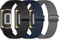 Elastiska Armband, Kompatibla med Fitbit Charge 5/Fitbit Charge 6 Armband för Män och Kvinnor, Andningsbara och Justerbara D