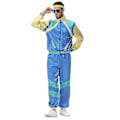 Miniatyrbillede 2 af 5: 80'er/90'er Retro Tracksuit, Shell Suit Festkjole Kostume -b Mænd But XL
