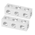 Pikkukuva 4 / 8: 2 kpl 3-reikäinen neliöputki 3106-0003-0024 8 x 24mm robotin osatarvikkeet