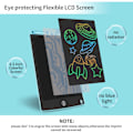 Miniatyrbilde 2 av 5: Fargerik LCD-skriveplate, 8,5 tommers tegnebrett Grafikk Tablett Nøkkellås Håndskrift Doodle Skriveplate Barneleker Gaver for gutter Jenter
