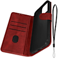 Miniatyrbild 2 av 4: Nokia C32 Röd handledsrem Flip Case