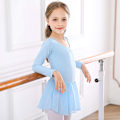Pikkukuva 2 / 6: Flickor Långärmad Balett Leotards Dans Tutu Klänning Blå Blue 140cm