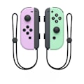 Miniatyrbilde 1 av 3: NS-bryter venstre og høyre håndtak joycon håndtak bryter bluetooth håndtak med fjernvekkelse og håndstropp Purple green left and right handles