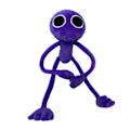 Miniatyrbillede 2 af 6: Rainbow Friends Blå Lilla Plysjlegetøj Ting Dukker Børnegaver Jul - Perfekt purple
