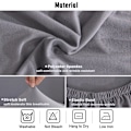 Miniatyrbild 3 av 5: pcs Stretch Stolskydd - Tvättbara Stretch Matstolsöverdrag gray