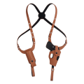 Miniatyrbilde 3 av 4: Amazon Ku-hud Dobbel Skulder 1911 Bærbar Utendørs Taktisk Skjult Armhule Holster Usynlig Rask Trekk Holster Black Single