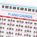 Miniatyrbilde 5 av 5: Fullstendig illustrerte pianoakkordtabeller keyboard noteark diagram utdanning gave 0.2 L