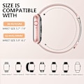 Miniatyrbilde 5 av 5: Metallband kompatibel med Apple Watch band 40mm 38mm 41mm Rose Pink Gold-WELLNGS Rose Pink Gold Rose Pink Gold 42/44/45/49mm