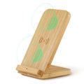 Miniatyrbilde 1 av 5: Trådløs bambuslader, Qi-ladestativ for iPhone 11/XR/XS Max/XS/X/SE 2020, 10W hurtiglading for Samsung Galaxy S20/S10/Note10/S9/S9+/S8+/Note 9