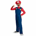 Miniatyrbild 5 av 5: Super Mario-dräkt för barn, maskeradkläder, festdräkt, hattset, röd-pojke Red-Boys 9-10 Years