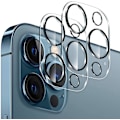 Miniatyrbillede 1 af 5: 2-pak iPhone 15Pro/ProMax linsebeskytter i hærdet glas - beskyttelse til kameraet, anti-ridser