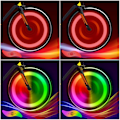 Miniatyrbild 1 av 5: Cykel Ekrar Ljus 4-Pack Däck Blinkande Ljus LED Neon Hjul Blinkande Cykel Ljus Vattentät 3 Blinkande Lägen Cykling Tillbehör Red+color
