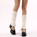 Pikkukuva 5 / 10: Naisten muotileggingsit 80-luvun ribitehosteella White