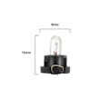 Miniatyrbillede 2 af 8: 10 stk. LED instrumentlys Halogenlampe T4.2[qb]
