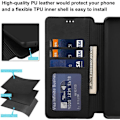 Miniatyrbillede 2 af 4: Etui til Huawei P30 Pro (6.47\") i praktisk pungform med magnetisk flap Sort Sort
