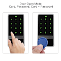 Miniatyrbild 6 av 8: Touch Keypad ID-kortsläsare Access Control System Lösenord Dörrlås (Standard)