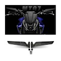 Miniatyrbild 2 av 5: Motorcykel backspeglar backspegel för MT-09 MT09 2020-2023 MT 09 SP 2021- 2023 MT-07 2021 2022 Black
