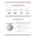 Miniatyrbillede 4 af 4: Highlighter Ansigtsbronzer Palette Makeup Ansigtskonturer Pudder Illuminator