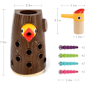 Miniatyrbilde 5 av 8: TOP BRIGHT Montessori-leker for 2-åringer - Magnetisk fuglematingslek for finmotorisk utvikling for gutter og jenter