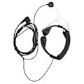 Miniatyrbild 1 av 4: HURRISE Walkie Talkie Headset Walkie Talkie Headset Tansparent Akustisk Rörsheadset Justerbar Halsmikrofon för Motorola GP88 GP300