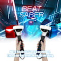 Pikkukuva 5 / 5: Kaksoiskahvajatke Oculus Quest-, Quest 2- tai Rift S -ohjaimille Beat Saber -pelien pelaamiseen