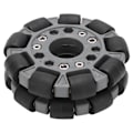Miniatyrbillede 5 af 8: 100mm Dobbelt Plastik Omni-hjul Belastning 20KG til Platform Robot Kit 14049.