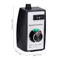 Miniatyrbillede 4 af 5: Universal elektronisk trinløs hastighedsregulator Switch Regulator til motorventilator kanalventilator EU 230V