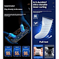 Miniatyrbilde 4 av 5: Gaming Finger Sleeves For Mobile Games 0.25mm Glass Silver Fiber Seamless Inch Fingertop Cover For Pubg/cod/lol/ros