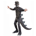 Miniatyrbilde 1 av 2: Godzilla Play Jumpsuit, Performance Cosplay Kostyme Jumpsuit + Mask XL-(130-140)cm