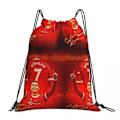 Miniatyrbilde 1 av 5: Cristiano Ronaldo Cr7 Ryggsekk Bærbar Snøring Bag Lomme Gym Bag 2 2 One Size