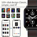 Miniatyrbillede 7 af 8: Smart Watch, 1,69 tommer Full Touchscreen Smartwatch, Fitness Tracker, Vandtæt Skridttæller Ur