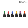 Miniatyrbild 2 av 5: 10 st T5 T6.5 LED-lampa W1.2W Bilens inredning instrumentpanel Lila