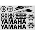 Pikkukuva 2 / 5: YAMAHA-moottoripyörän tarrasetti logolla, tankin tarrasarja, ajoneuvoteippaukset - VÄRI: Valkoinen[qb]