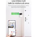 Miniatyrbild 3 av 5: Smart trådlös fjärrkontroll videodörrklocka, hem intercom HD nattvision WiFi uppladdningsbar dörrklocka