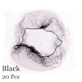 Miniatyrbilde 1 av 10: 20/40 stk usynlige hårnett, fint mesh, svart black 20 Pcs