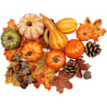 Miniatyrbilde 1 av 8: 50 Kunstige Gresskar Hjemmedekorasjon Sett $50 Juledekorasjon Sett $50 Thanksgiving Simulering Gresskar, Eikenøtter,