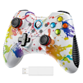 Miniatyrbild 1 av 6: Trådlös Spelkontroll för Windows 7 8 10 11 PC/PS3/Android/Switch Deck, Dubbel-Vibrerande Gamepad Joystick Datorspelkontroll (Vit) White