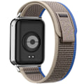 Miniatyrbild 1 av 5: Nylon för Xiaomi Redmi Watch 4 Justerbart Elastiskt Armband Klockarmband för iWatch Mi Band 8 Pro Band Tillbehör blå grå blue grey For Redmi Watch 4