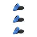 Miniatyrbillede 4 af 5: 1/2/3/5 sorte skoovertræk - Genanvendelige og skridsikre Nemme at vaske blå Mellem størrelse 32-36 blue Medium size 32-36 3PCS