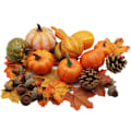 Miniatyrbilde 2 av 8: 50 Kunstige Gresskar Hjemmedekorasjon Sett $50 Juledekorasjon Sett $50 Thanksgiving Simulering Gresskar, Eikenøtter,