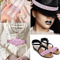 Miniatyrbilde 5 av 5: Pink4 selvklebende rhinestones bånd krystall dekorasjon klistremerke selvklebende krystall rhinestones diamant bånd (4 rader + 6 rader + 8 rader + 10 rader)