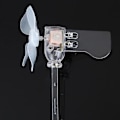Miniatyrbild 4 av 4: Vertikal DIY-projekt Turbiner LED Vindkraftverk Liten DC-motor Vindblad Vindgenerator