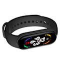 Miniatyrbillede 1 af 2: M7 Smart Armbånd Multifunktion Silikone Dynamisk Farve Stor Skærm Fitness Watch Band til Pulsmåling Søvnovervågning Sort